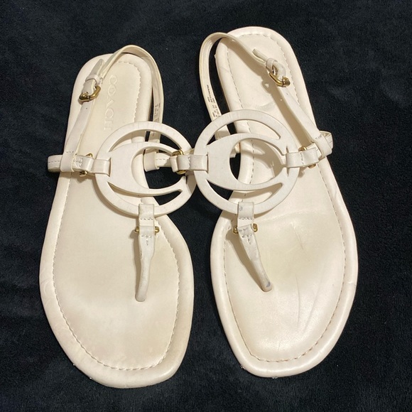 Like New! COACH Only wore them once. Ladies Size 9 Sandals - Picture 1 of 11
